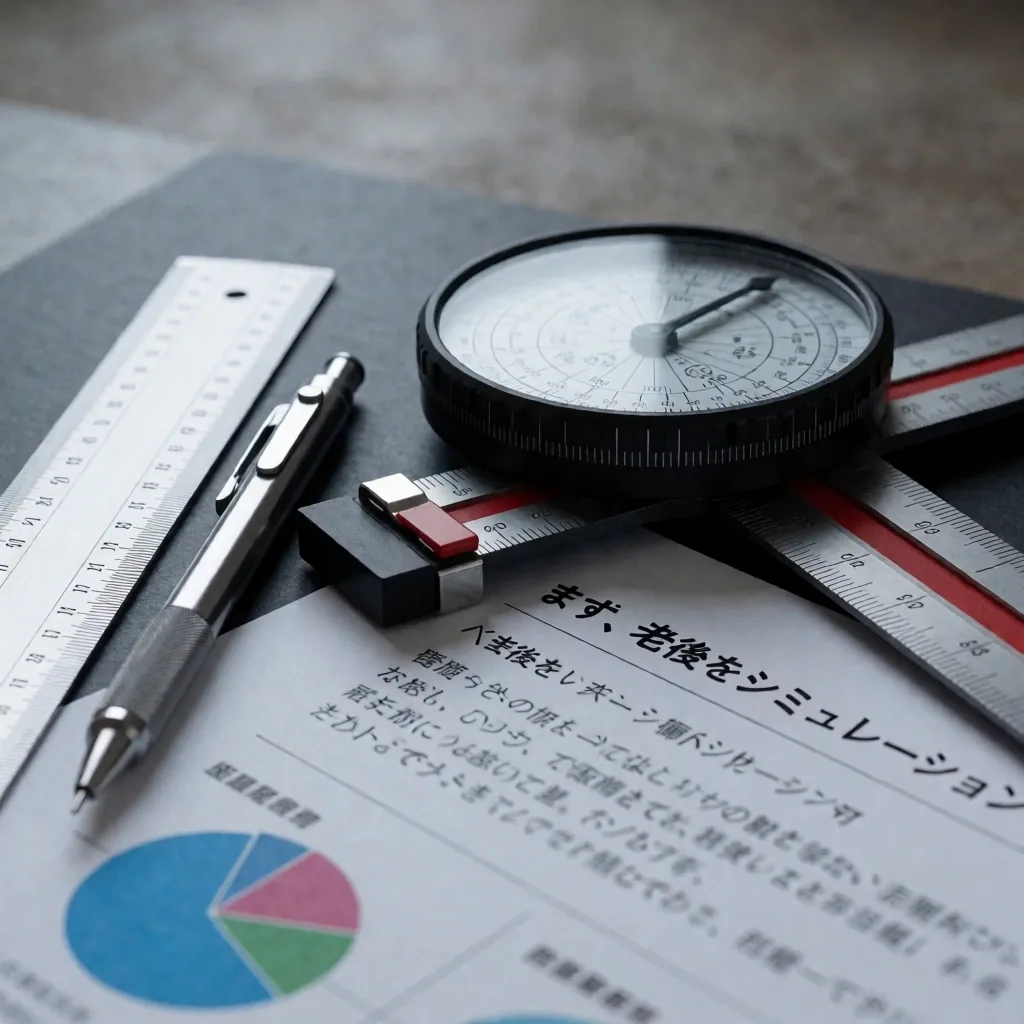 精密な設計ツールの静物