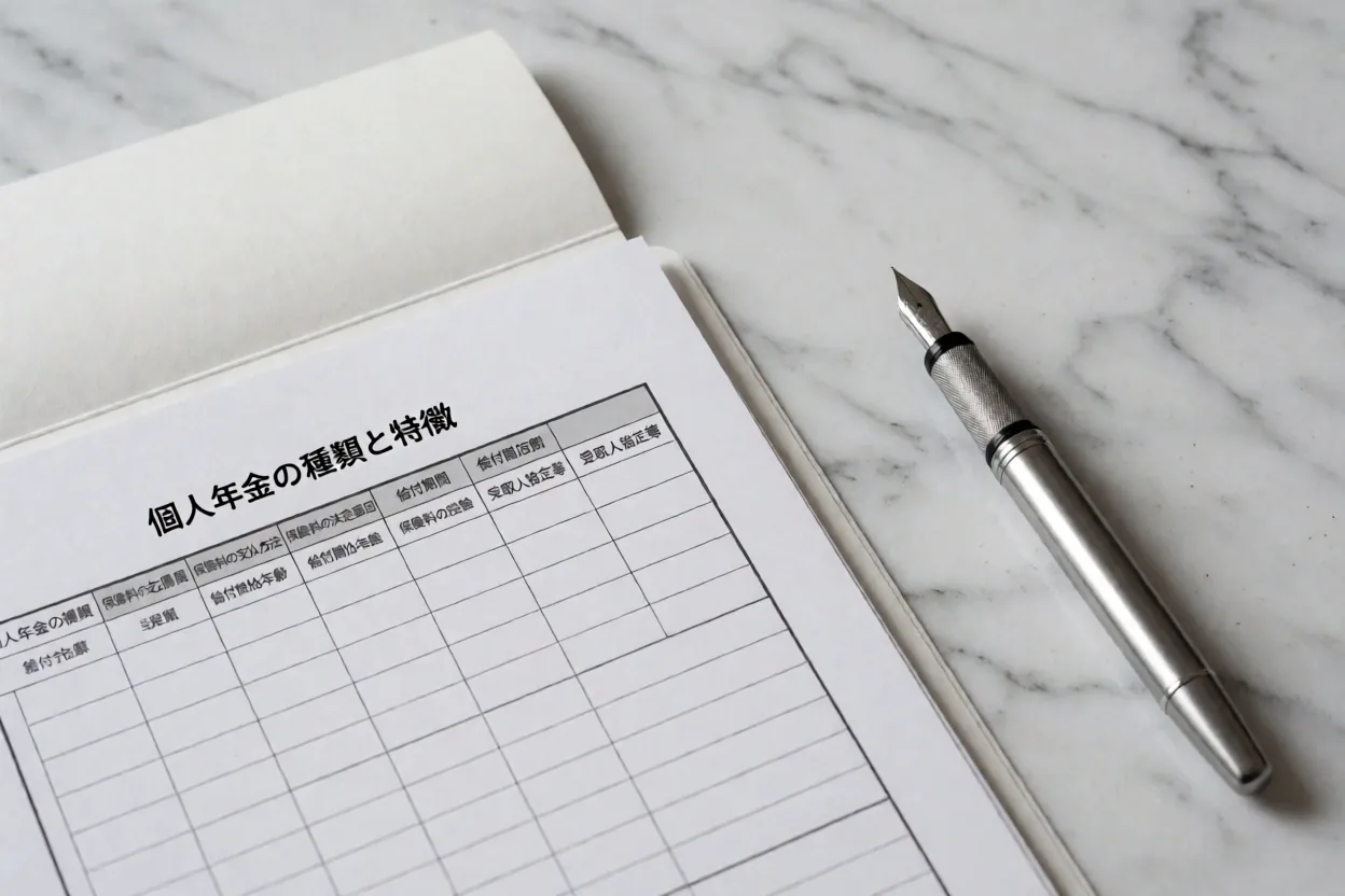 個人年金設計の象徴的イメージ